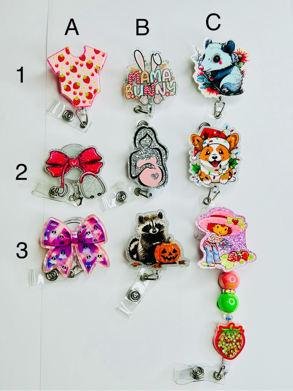 Assorted Badge Reels / ID tag holders -
